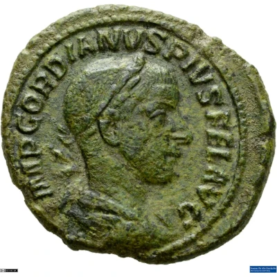 As - Gordian III LIBERTAS AVG S C; Liberalitas front