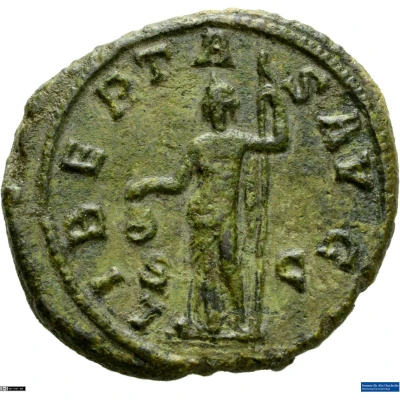 As - Gordian III LIBERTAS AVG S C; Liberalitas back