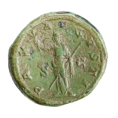 As - Gordian III PAX AVGVSTI S C; Pax back