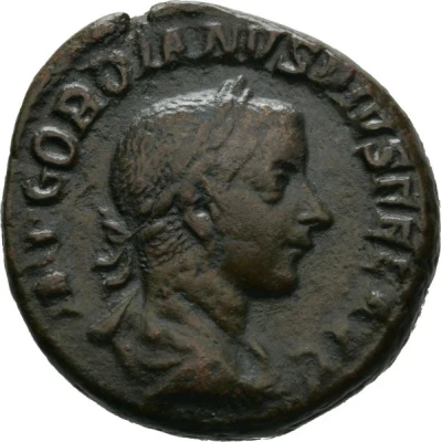 As - Gordian III PONTIFEX MAX TR P IIII COS II P P front