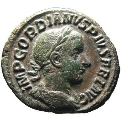 As - Gordian III VIRTVS AVGVSTI S C; Victory and Virtus front