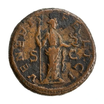 As - Julia Mamaea VENERI FELICI S C; Venus and Cupid back