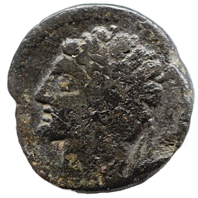 As - Massinissa or Micipsa with pellet 203 BC - 118 BC front