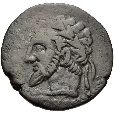 As - Massinissa or Micipsa with punic letters 203 BC - 118 BC front