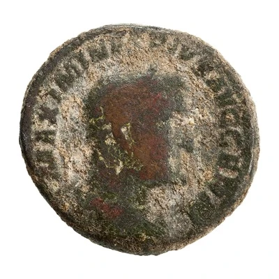 As - Maximinus Thrax FIDES MILITVM S C; Fides front