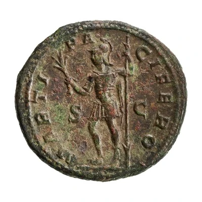 As - Maximinus Thrax MARTI PACIFERO S C; Mars back