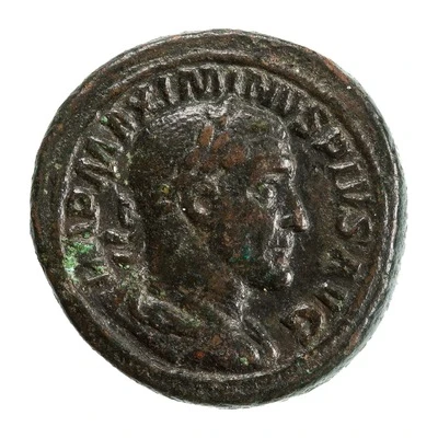 As - Maximinus Thrax PROVIDENTIA AVG S C; Providentia front