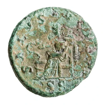 As - Maximinus Thrax SALVS AVGVSTI S C; Salus back