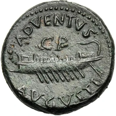 As - Nero ADVENTVS AVGVSTI, C P back