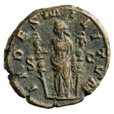 As - Philippus I FIDES MILITVM S C; Fides back