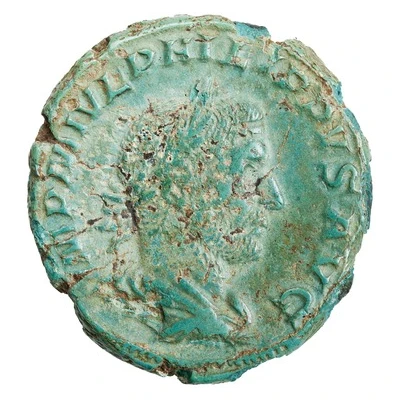 As - Philippus I VICTORIA AVG S C; Victory front