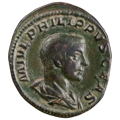 As - Philippus II PRINCIPI IVVENTVTIS S C front