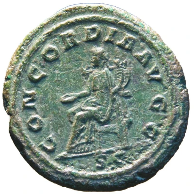 As - Pupienus CONCORDIA AVGG S C; Concordia back