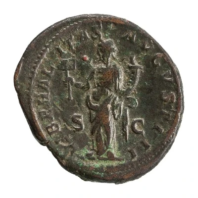 As - Severus Alexander LIBERALITAS AVGVST S C; Liberalitas back