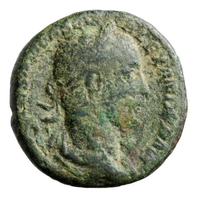 As - Severus Alexander P M TR P VII COS II P P S C; Mars front