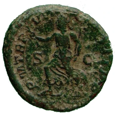 As - Severus Alexander P M TR P VII COS II P P S C; Pax back