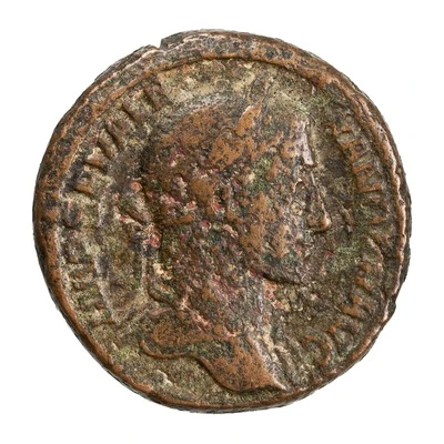 As - Severus Alexander P M TR P VIIII COS III P P S C; Justitia front