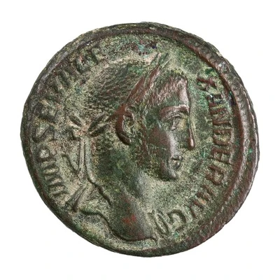 As - Severus Alexander P M TR P VIIII COS III P P S C; Victory front