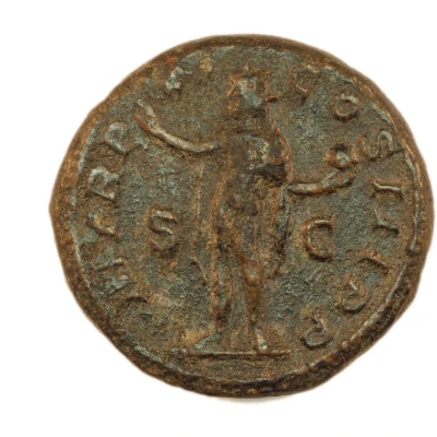 As - Severus Alexander P M TR P XI COS III P P S C; Sol back