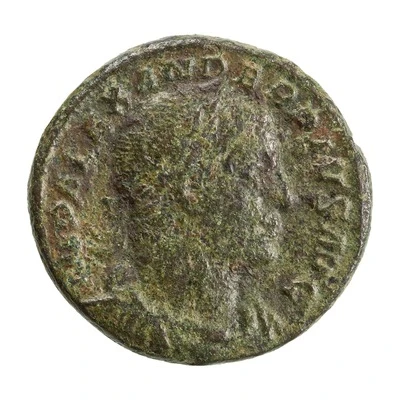 As - Severus Alexander P M TR P XIII COS III P P S C; Sol front