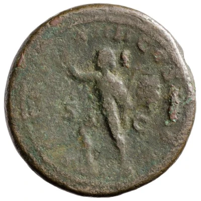 As - Severus Alexander P M TR P XIIII COS III P P S C; Sol back