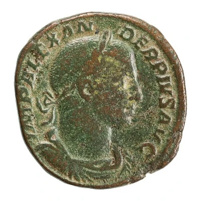 As - Severus Alexander PROVIDENTIA AVG S C; Providentia front