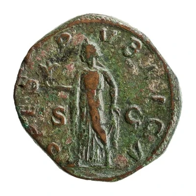 As - Severus Alexander SPES PVBLICA S C; Spes back