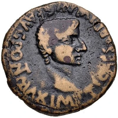 As - Tiberius C V T DRVSVS GERMANICVS CAESARES front