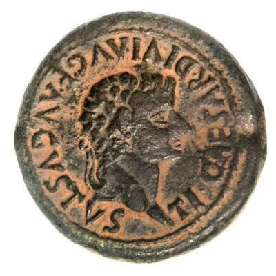 As - Tiberius LVPO II VIR FVLVIANO C C A PRAEF front