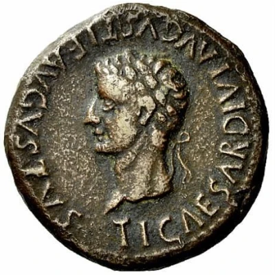 As - Tiberius M CATO L VETTIACVS C C A II VIR front