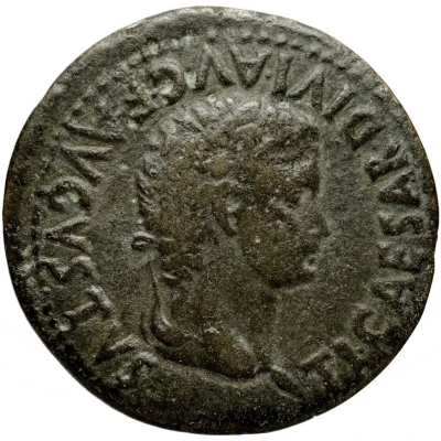 As - Tiberius T CAECILIO LEPIDO C AVFIVIO GEMELLO II VIR C C A front