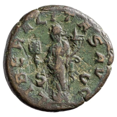 As - Trajan Decius LIBERALITAS AVG S C; Liberalitas back
