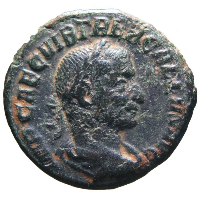 As - Trebonianus Gallus CONCORDIA AVGG S C; Concordia front