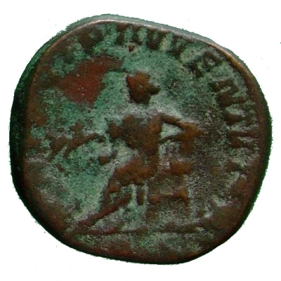 As - Trebonianus Gallus PRINCIPI IVVENTVTIS S C; Apollo back