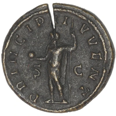 As - Valerianus II PRINCIPI IVVENT S C back