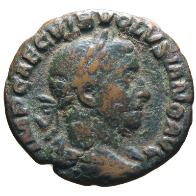 As - Volusianus VIRTVS AVGG S C; Virtus front