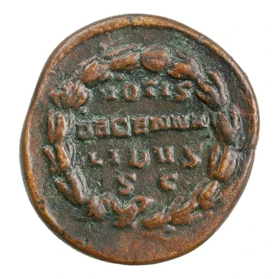 As - Volusianus VOTIS DECENNALIBVS S C back