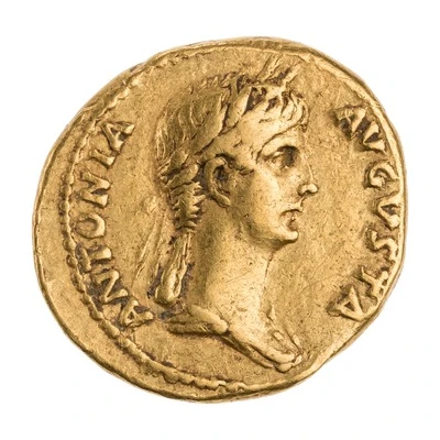 Aureus - Antonia Minor SACERDOS DIVI AVGVSTI front