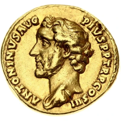 Aureus - Antoninus Pius APOLLINI AVGVSTO; Apollo front