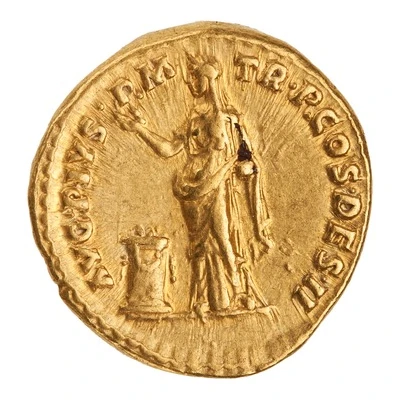 Aureus - Antoninus Pius AVG PIVS P M TR P COS DES II; Pietas back