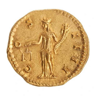 Aureus - Antoninus Pius COS IIII; Aequitas back