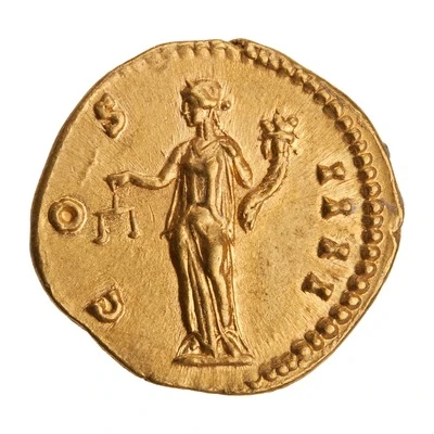 Aureus - Antoninus Pius COS IIII; Aequitas back