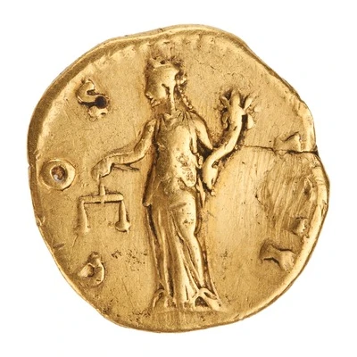Aureus - Antoninus Pius COS IIII; Aequitas back