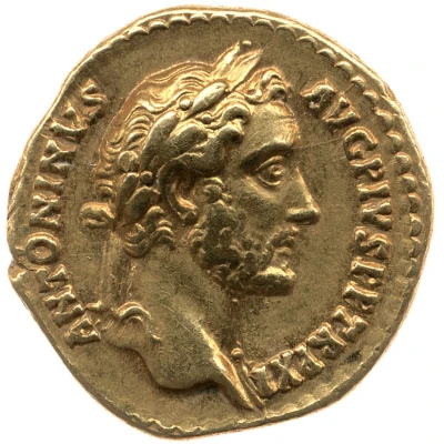 Aureus - Antoninus Pius COS IIII LIB V; Liberalitas front