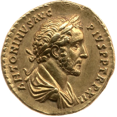 Aureus - Antoninus Pius COS IIII front