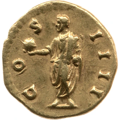 Aureus - Antoninus Pius COS IIII back