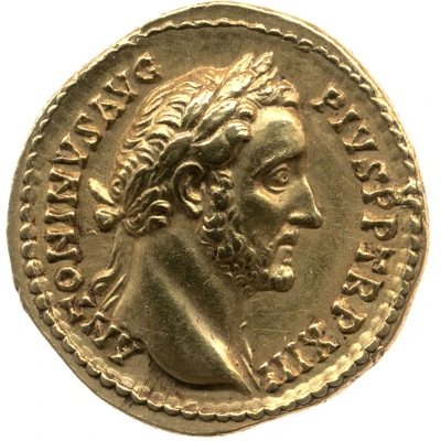 Aureus - Antoninus Pius LAETITIA COS IIII; Ceres front