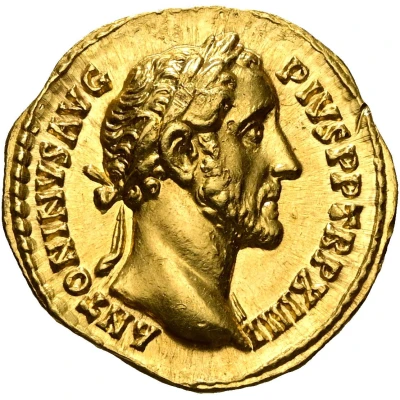 Aureus - Antoninus Pius LAETITIA COS IIII; Ceres front