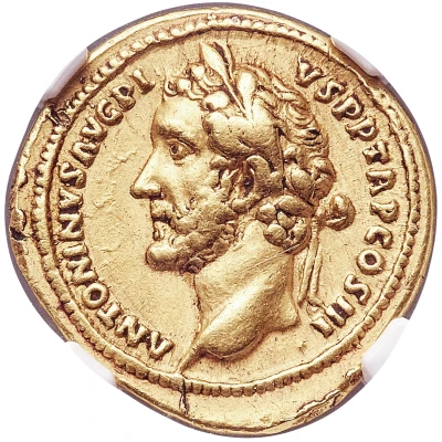 Aureus - Antoninus Pius LIBERALITAS AVG II; Liberalitas front