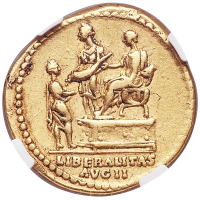 Aureus - Antoninus Pius LIBERALITAS AVG II; Liberalitas back